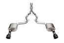 Corsa 24+ Ford Mustang GT Xtreme Cat-Back Ex. Sys. 3.0in Dual Rear Exit w/4.5in Black PVD Pro Tips