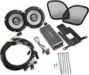 Kicker 6.5”, 4 Channel Kit 2015 & up Harley Davidson Road Glide with grilles “Shark-Nose” 50HDR154