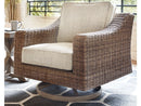 Ashley Beachcroft Nuvella Outdoor Swivel Lounge Chair (Beige)