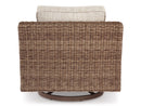 Ashley Beachcroft Nuvella Outdoor Swivel Lounge Chair (Beige)