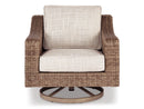 Ashley Beachcroft Nuvella Outdoor Swivel Lounge Chair (Beige)
