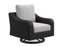 Ashley Beachcroft Nuvella Outdoor Swivel Lounge Chair (Black)