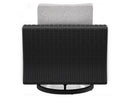 Ashley Beachcroft Nuvella Outdoor Swivel Lounge Chair (Black)