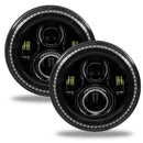 Oracle 7in High Powered LED Headlights - Black Bezel - Dynamic - Dynamic
