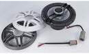 Clarion Premium 6-1/2" marine speakers with built-in RGB LED lights (CMSP-651RGB-SWG)