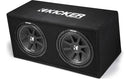 Kicker Ported enclosure with dual 12" Comp subwoofers 43DC122