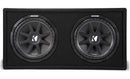 Kicker Ported enclosure with dual 12" Comp subwoofers 43DC122