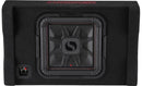 Kicker 49L7TDF122-3 Sealed downward-firing enclosure with L7T 12" shallow-mount square subwoofer
