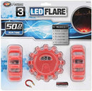 PERFORMANCE TOOL W2343 3 Piece LED Road Flare Flashing Warning Light