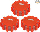 PERFORMANCE TOOL W2343 3 Piece LED Road Flare Flashing Warning Light