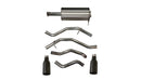 Corsa 2019-24 Ram 1500 5.7L Crew Cab w/ 57in or 76in Bed Cat-Back Dual Rr Exit 5in Blk Cerakote Tips