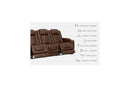 Ashley Backtrack Dual Power Reclining Sofa