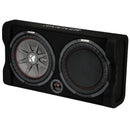 TRTP 12-inch (30cm) Thin Down Firing Subwoofer and  Passive Radiator Enclosure, 2-Ohm