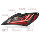 ANZO 10-13 Hyundai Genesis 2DR LED Taillights Smoke