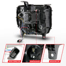 ANZO 2014-2015 GMC Sierra 1500HD Projector Plank Style Headlight Black W/ DRL