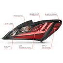 ANZO 10-13 Hyundai Genesis 2DR LED Taillights Smoke