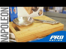 Napoleon 70012 PRO Cutting Board w/ Stainless Steel Bowls