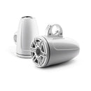 7.7-inch (196 mm) Enclosed Tower Coaxial System, Gloss White Enclosure, Gloss White Trim Ring, Gloss White Sport Grille - Installations Unlimited