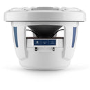 8.8-inch (224 mm) Marine Coaxial Speakers, Gloss White Trim Ring, Gloss White Sport Grille, - Installations Unlimited