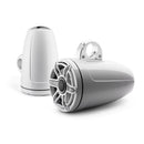 8.8 inch Enclosed Tower Coaxial System (125 W 4 Ohms), Gloss White with Sport Grille - Installations Unlimited