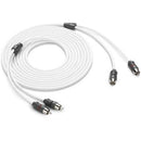JL Audio XMD-WHTAIC2 White 2-Channel RCA Cable