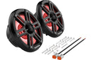 M2 8” Color Optix™ Marine 2-Way Horn Speakers - Black